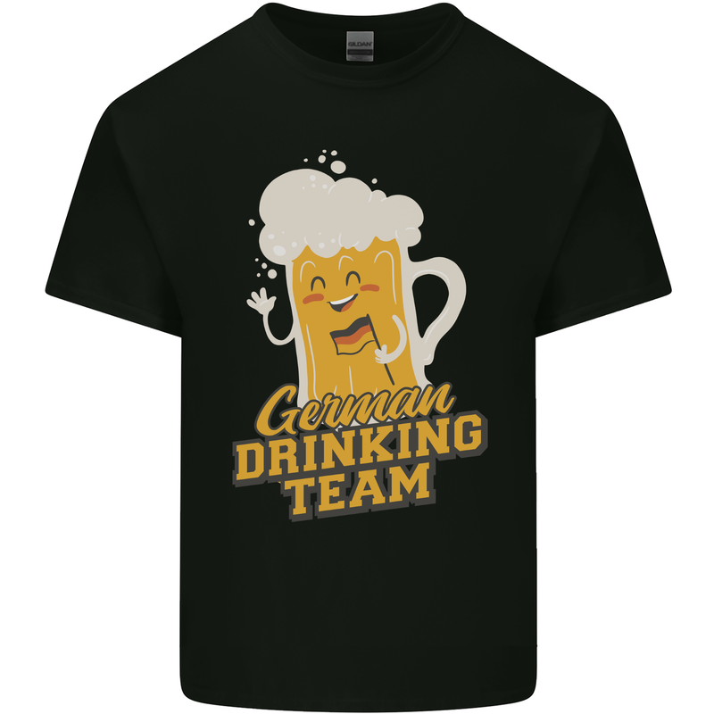 German Drinking Team Beer Football Stag Doo Kids T-Shirt Childrens Black