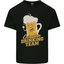 German Drinking Team Beer Football Stag Doo Mens Cotton T-Shirt Tee Top Black