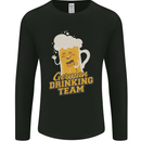 German Drinking Team Beer Football Stag Doo Mens Long Sleeve T-Shirt Black