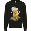 German Drinking Team Beer Football Stag Doo Mens Sweatshirt Jumper Black