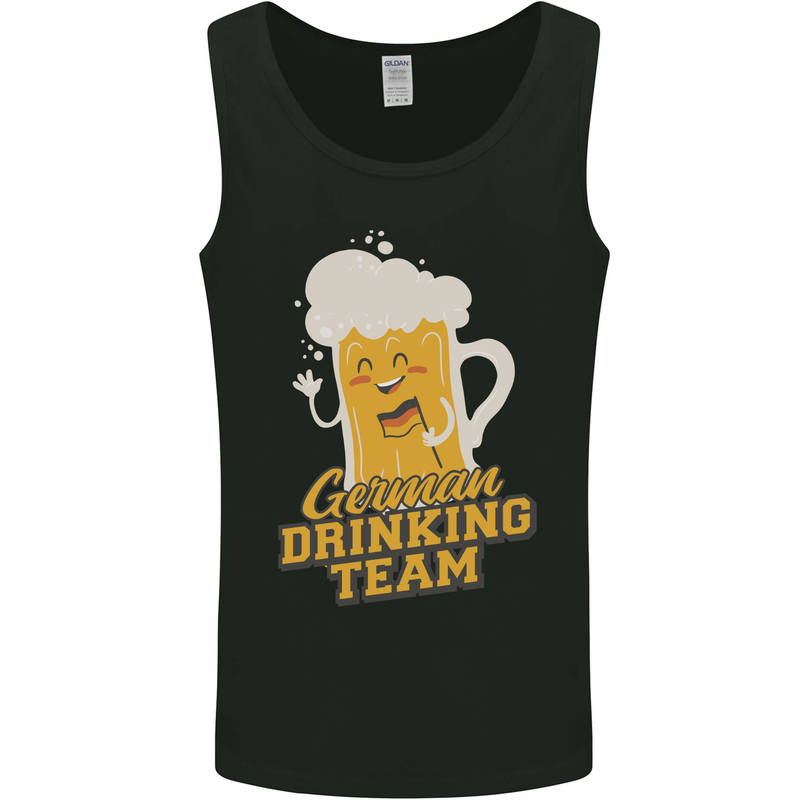 German Drinking Team Beer Football Stag Doo Mens Vest Tank Top Black