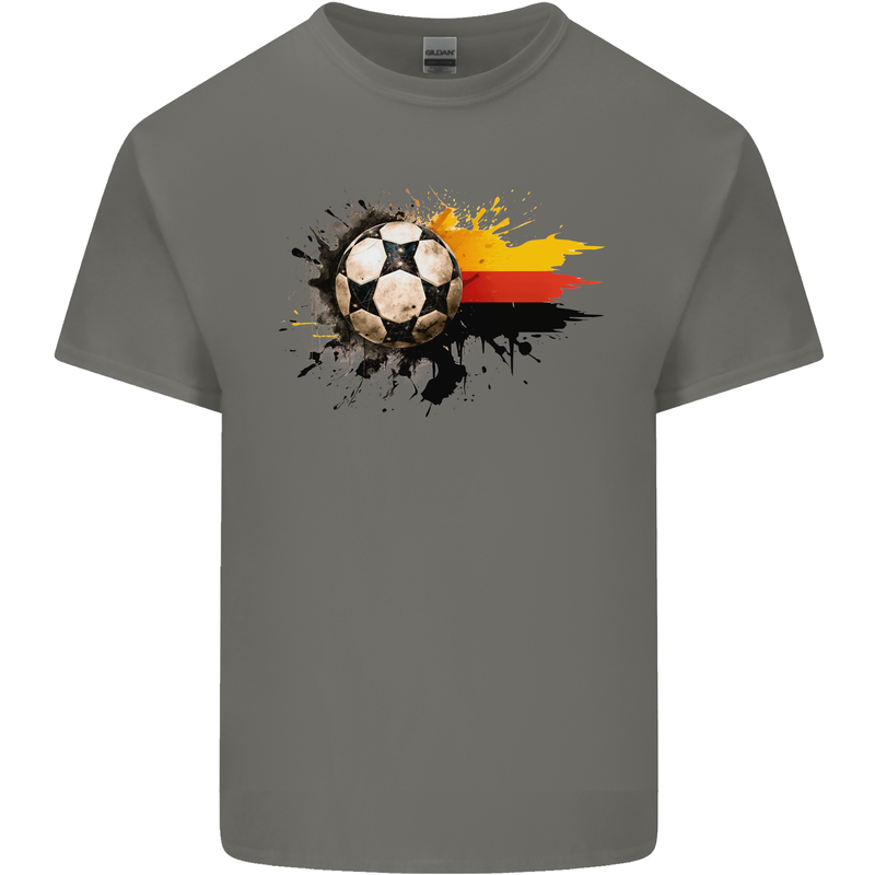 German Football Germany Soccer Ball Flag Kids T-Shirt Childrens Charcoal