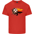 German Football Germany Soccer Ball Flag Kids T-Shirt Childrens Red