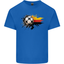 German Football Germany Soccer Ball Flag Kids T-Shirt Childrens Royal Blue