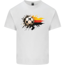 German Football Germany Soccer Ball Flag Kids T-Shirt Childrens White