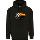 German Football Germany Soccer Ball Flag Mens 80% Cotton Hoodie Black