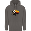 German Football Germany Soccer Ball Flag Mens 80% Cotton Hoodie Charcoal