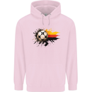German Football Germany Soccer Ball Flag Mens 80% Cotton Hoodie Light Pink