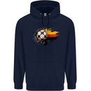German Football Germany Soccer Ball Flag Mens 80% Cotton Hoodie Navy Blue