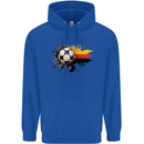 German Football Germany Soccer Ball Flag Mens 80% Cotton Hoodie Royal Blue