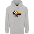 German Football Germany Soccer Ball Flag Mens 80% Cotton Hoodie Sports Grey