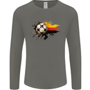 German Football Germany Soccer Ball Flag Mens Long Sleeve T-Shirt Charcoal