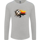 German Football Germany Soccer Ball Flag Mens Long Sleeve T-Shirt Sports Grey