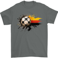 German Football Germany Soccer Ball Flag Mens T-Shirt 100% Cotton Charcoal