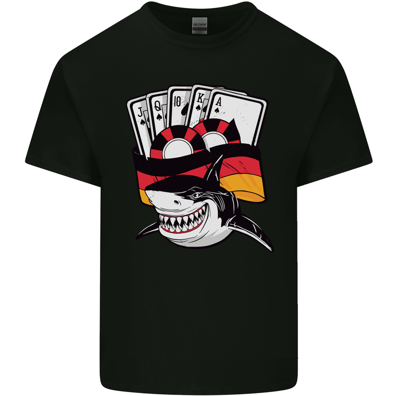 German Poker Shark Kids T-Shirt Childrens Black