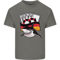 German Poker Shark Kids T-Shirt Childrens Charcoal