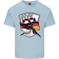 German Poker Shark Kids T-Shirt Childrens Light Blue