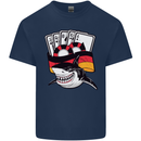 German Poker Shark Kids T-Shirt Childrens Navy Blue
