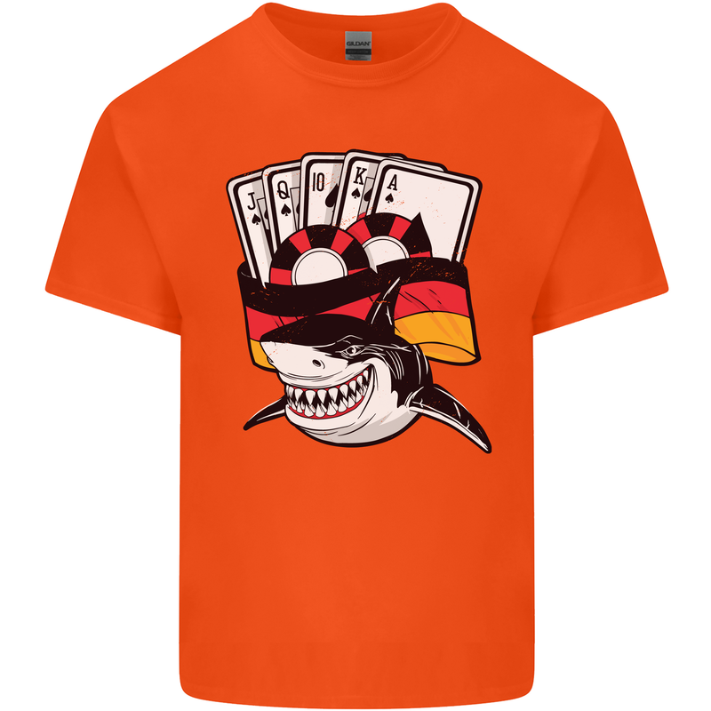 German Poker Shark Kids T-Shirt Childrens Orange