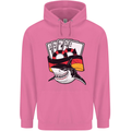 German Poker Shark Mens 80% Cotton Hoodie Azelea