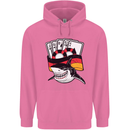 German Poker Shark Mens 80% Cotton Hoodie Azelea