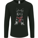 German Shepherd Union Jack Scarf Alsatian Mens Long Sleeve T-Shirt Black