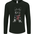 German Shepherd in USA Scarf Alsatian Dog Mens Long Sleeve T-Shirt Black