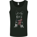 German Shepherd in USA Scarf Alsatian Dog Mens Vest Tank Top Black