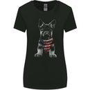 German Shepherd in USA Scarf Alsatian Dog Womens Wider Cut T-Shirt Black