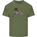 German Shorthaired Pointer Dog Mens Cotton T-Shirt Tee Top Military Green