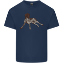 German Shorthaired Pointer Dog Mens Cotton T-Shirt Tee Top Navy Blue