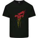 German Skull Gym Training Bodybuilding Mens Cotton T-Shirt Tee Top Black