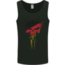 German Skull Gym Training Bodybuilding Mens Vest Tank Top Black