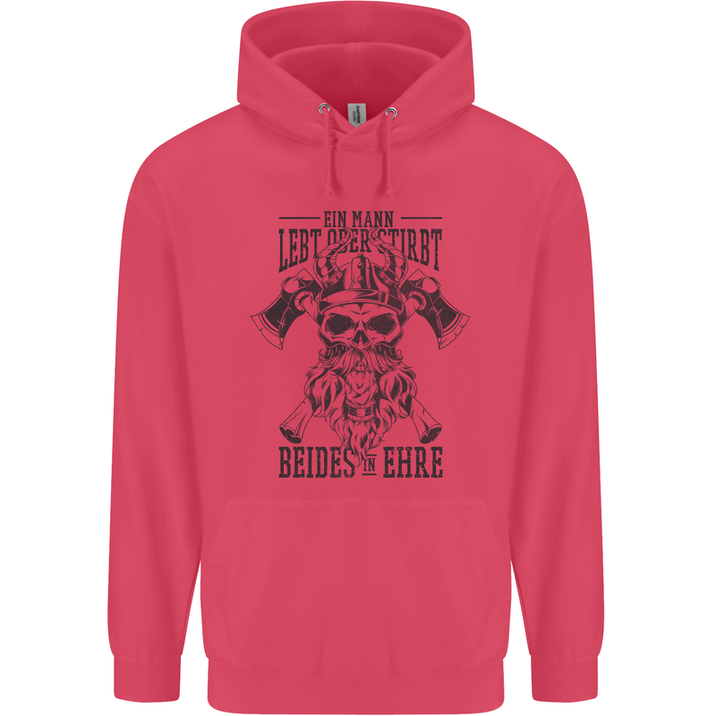 German Viking Childrens Kids Hoodie Heliconia