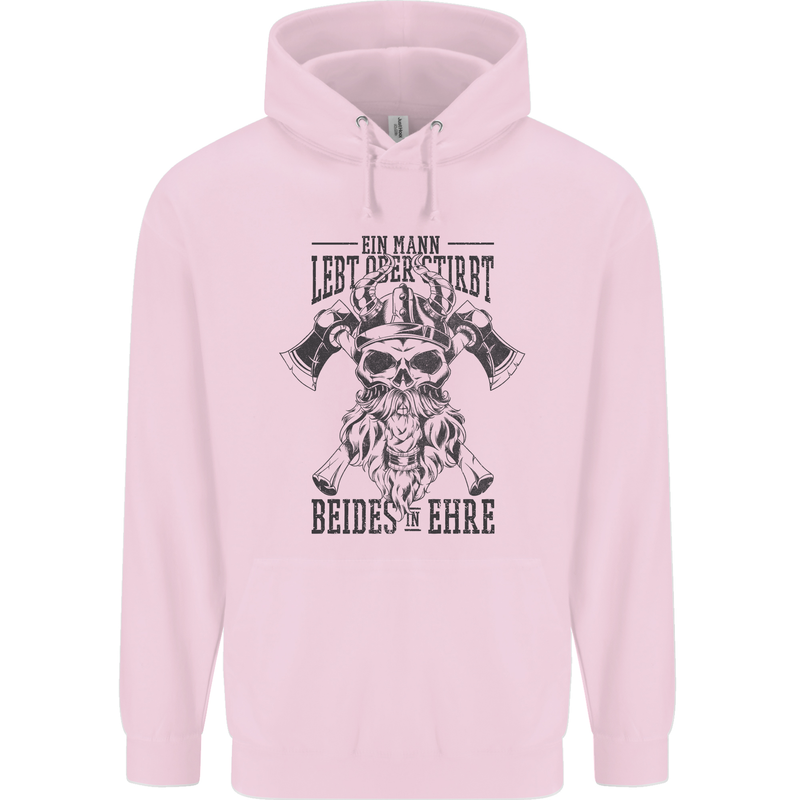 German Viking Childrens Kids Hoodie Light Pink