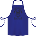 German Viking Cotton Apron 100% Organic Royal Blue