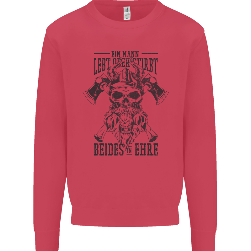 German Viking Kids Sweatshirt Jumper Heliconia