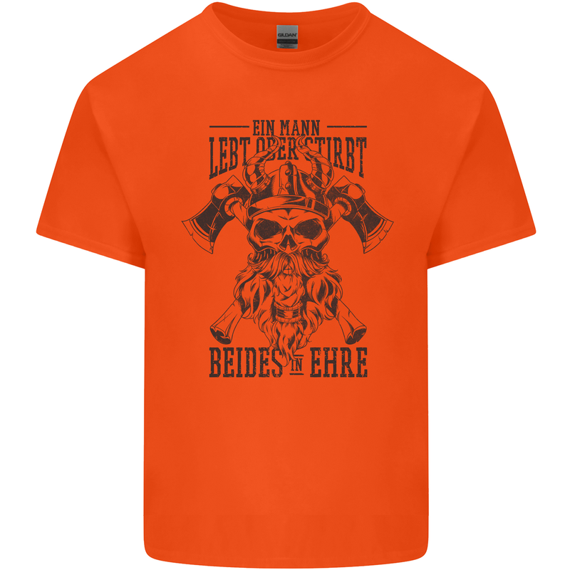 German Viking Kids T-Shirt Childrens Orange