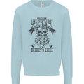 German Viking Mens Sweatshirt Jumper Light Blue