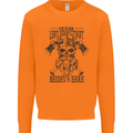 German Viking Mens Sweatshirt Jumper Orange