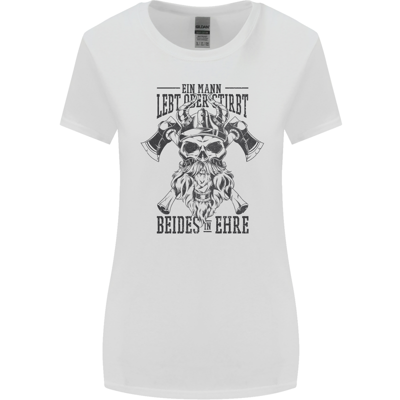 German Viking Womens Wider Cut T-Shirt White