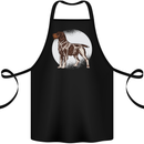 German Wirehaired Pointer Dog Cotton Apron 100% Organic Black
