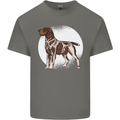 German Wirehaired Pointer Dog Mens Cotton T-Shirt Tee Top Charcoal