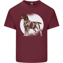 German Wirehaired Pointer Dog Mens Cotton T-Shirt Tee Top Maroon
