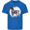 German Wirehaired Pointer Dog Mens Cotton T-Shirt Tee Top Royal Blue