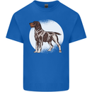 German Wirehaired Pointer Dog Mens Cotton T-Shirt Tee Top Royal Blue