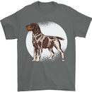 German Wirehaired Pointer Dog Mens T-Shirt 100% Cotton Charcoal