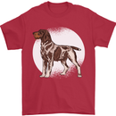 German Wirehaired Pointer Dog Mens T-Shirt 100% Cotton Red