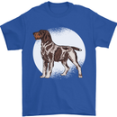 German Wirehaired Pointer Dog Mens T-Shirt 100% Cotton Royal Blue