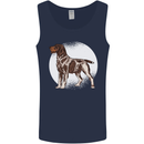 German Wirehaired Pointer Dog Mens Vest Tank Top Navy Blue
